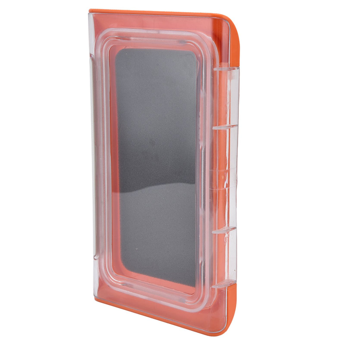 Shower Phone Holder Waterproof Bathroom Phone Box 360 Degree Rotation Wall Mounted Phone CaseOrange