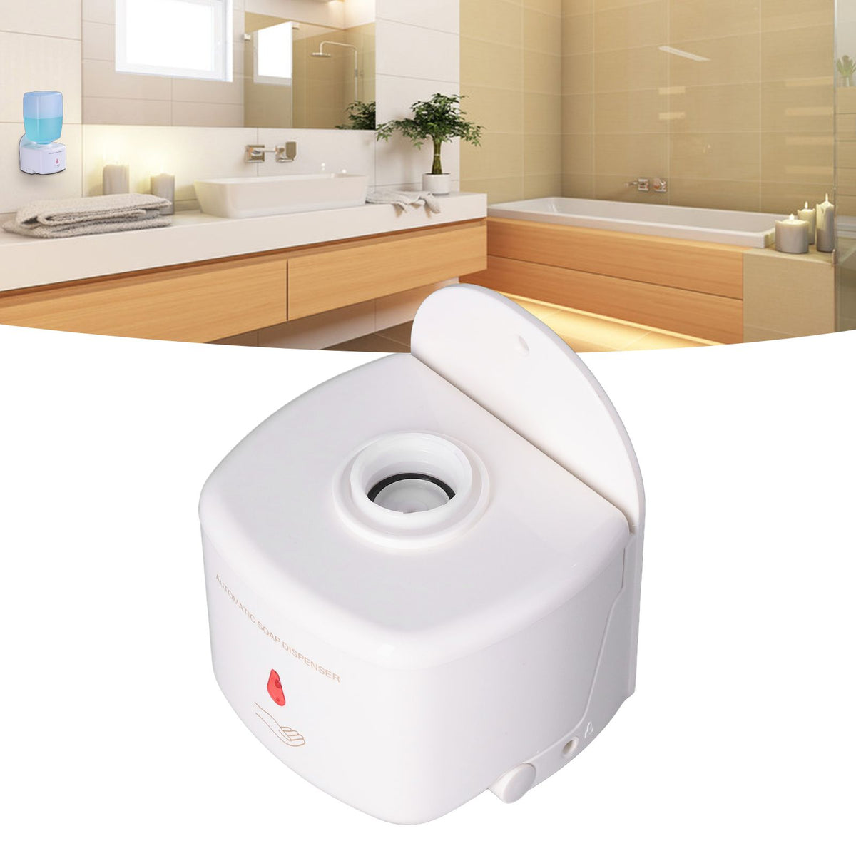 Automatic Soap Dispenser ABS Wall Mounted Intelligent Infrared Sensor Soap Dispenser for Home Hotel