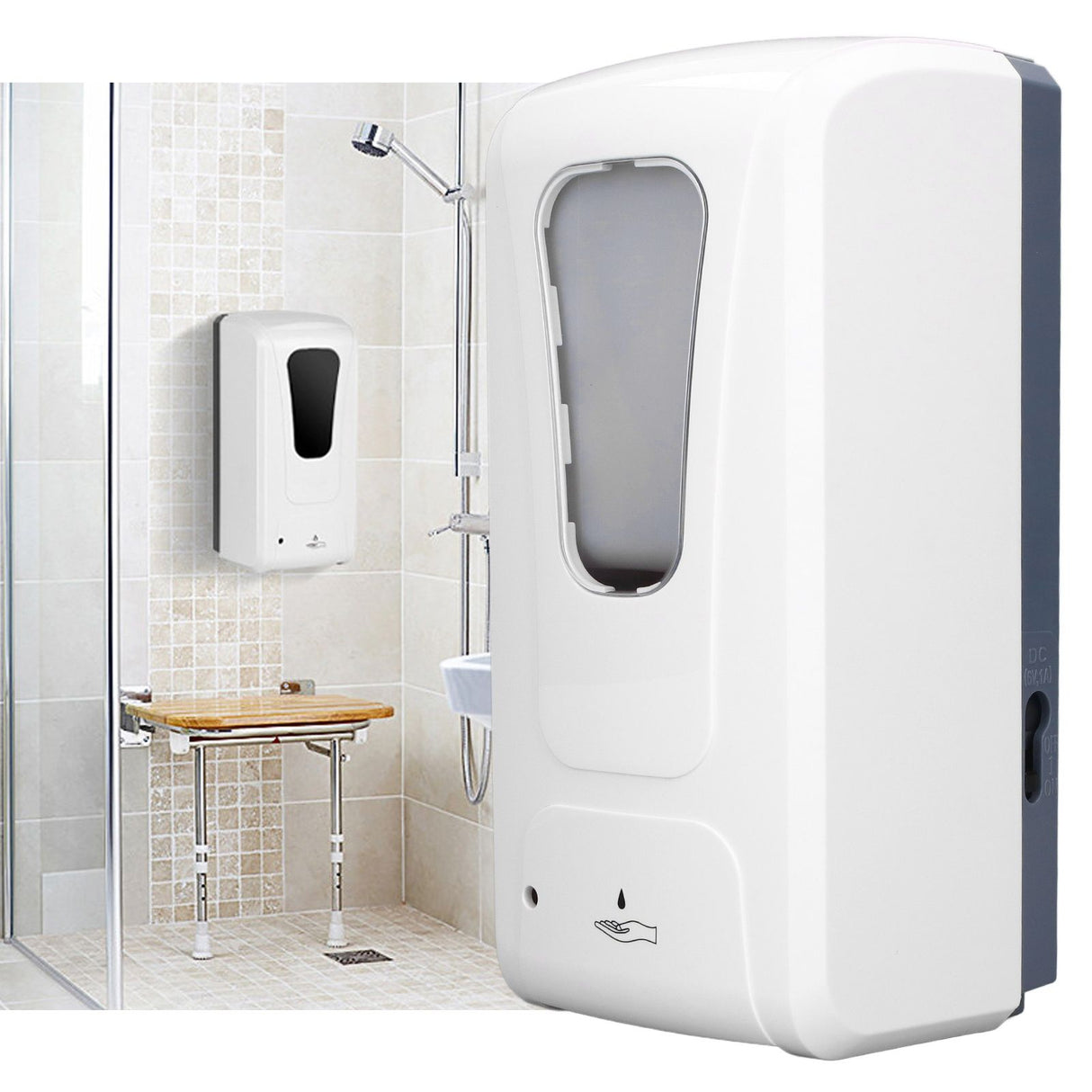 900ml Automatic Spray Soap Dispenser Wall Mounted Infrared Induction Touchless Liquid Container for Bathroom Kitchen