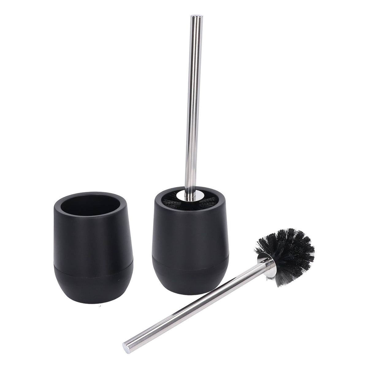 2Pcs Toilet Brush Robust Lockable Threads Efficient Safe Durable Material Home Accessory