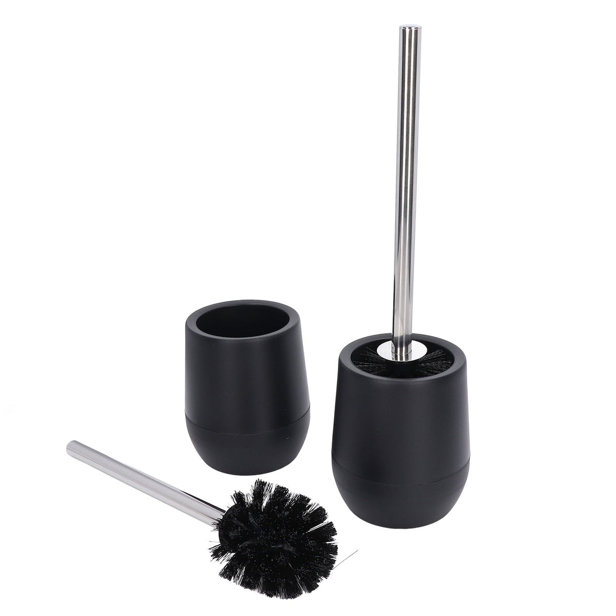 2Pcs Toilet Brush Robust Lockable Threads Efficient Safe Durable Material Home Accessory