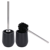 2Pcs Toilet Brush Robust Lockable Threads Efficient Safe Durable Material Home Accessory - Low Angle