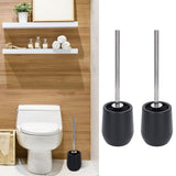 2Pcs Toilet Brush Robust Lockable Threads Efficient Safe Durable Material Home Accessory - Extra Image