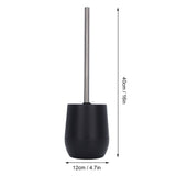 2Pcs Toilet Brush Robust Lockable Threads Efficient Safe Durable Material Home Accessory