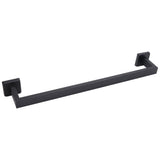 Hand Towel Holder Black Stainless Steel Fashion Design High Hardness Durable Stable Easy Installation Towel Bar - Front View