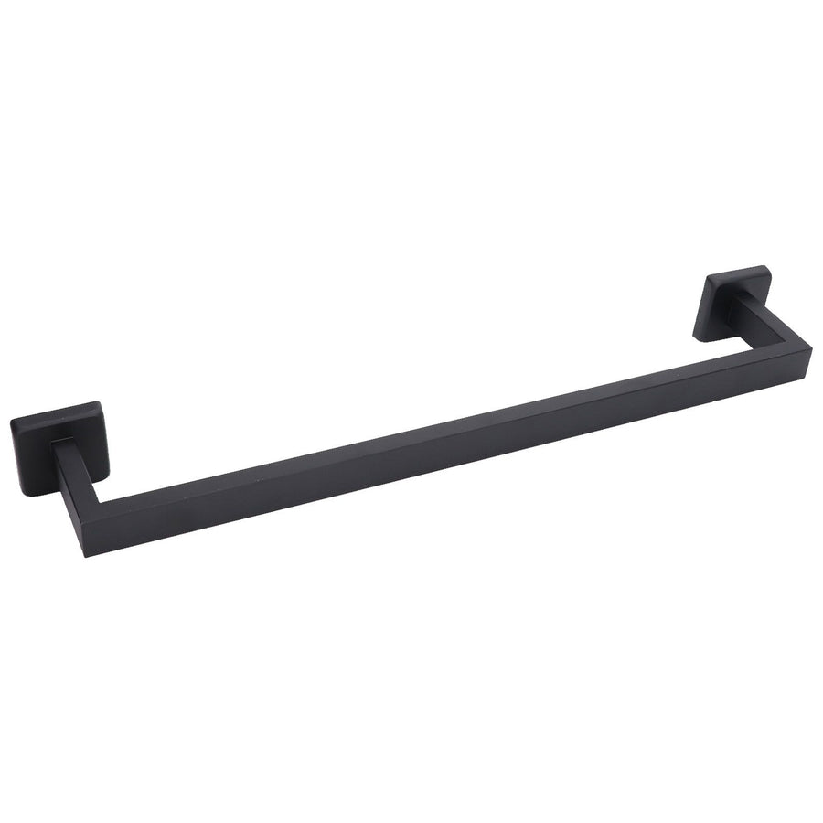 Hand Towel Holder Black Stainless Steel Fashion Design High Hardness Durable Stable Easy Installation Towel Bar