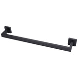 Hand Towel Holder Black Stainless Steel Fashion Design High Hardness Durable Stable Easy Installation Towel Bar