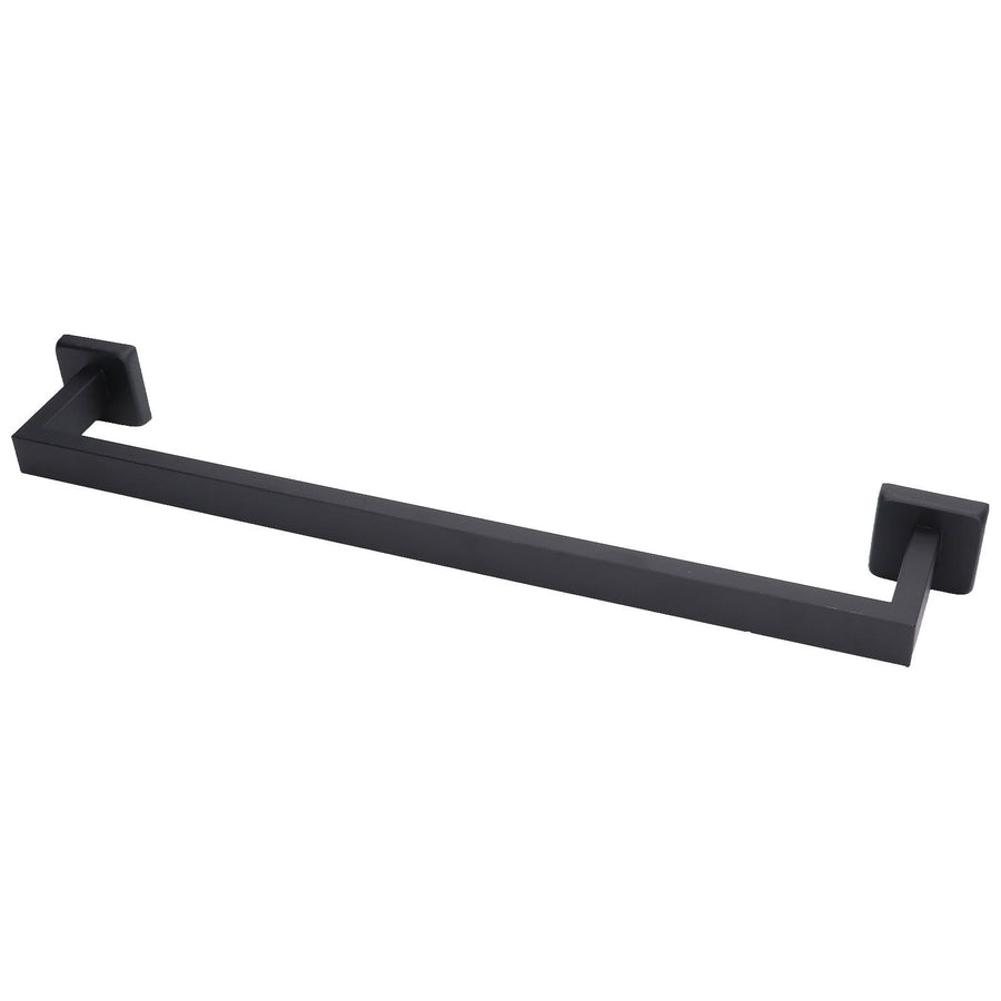 Hand Towel Holder Black Stainless Steel Fashion Design High Hardness Durable Stable Easy Installation Towel Bar