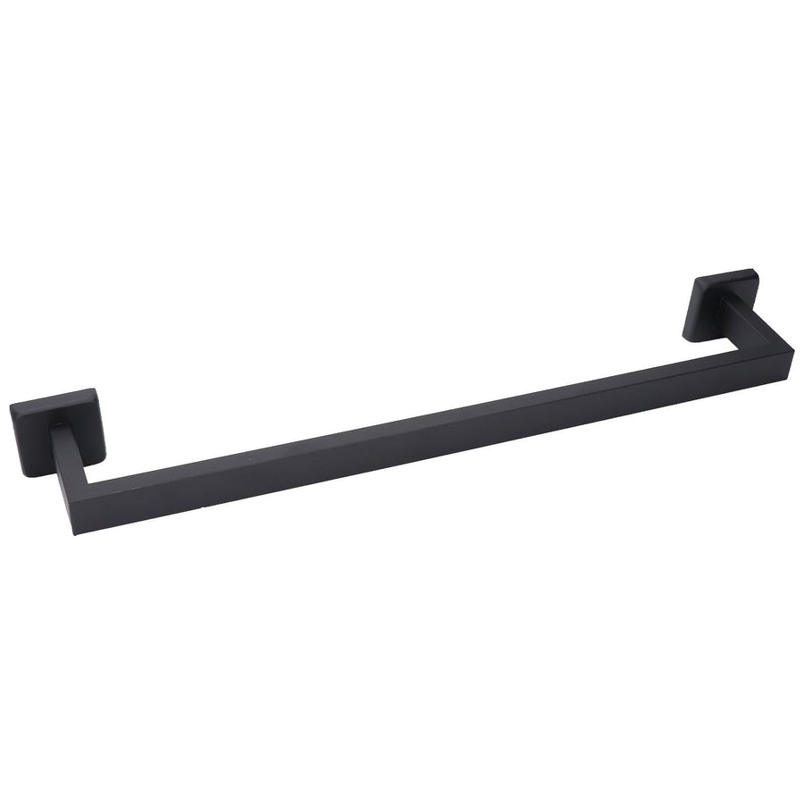 Hand Towel Holder Black Stainless Steel Fashion Design High Hardness Durable Stable Easy Installation Towel Bar