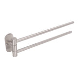 Stainless Steel Toilet Paper Bracket Single Seat 2 Poles Rotatable Toilet Paper Holder
