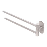 Stainless Steel Toilet Paper Bracket Single Seat 2 Poles Rotatable Toilet Paper Holder - Top-Down View