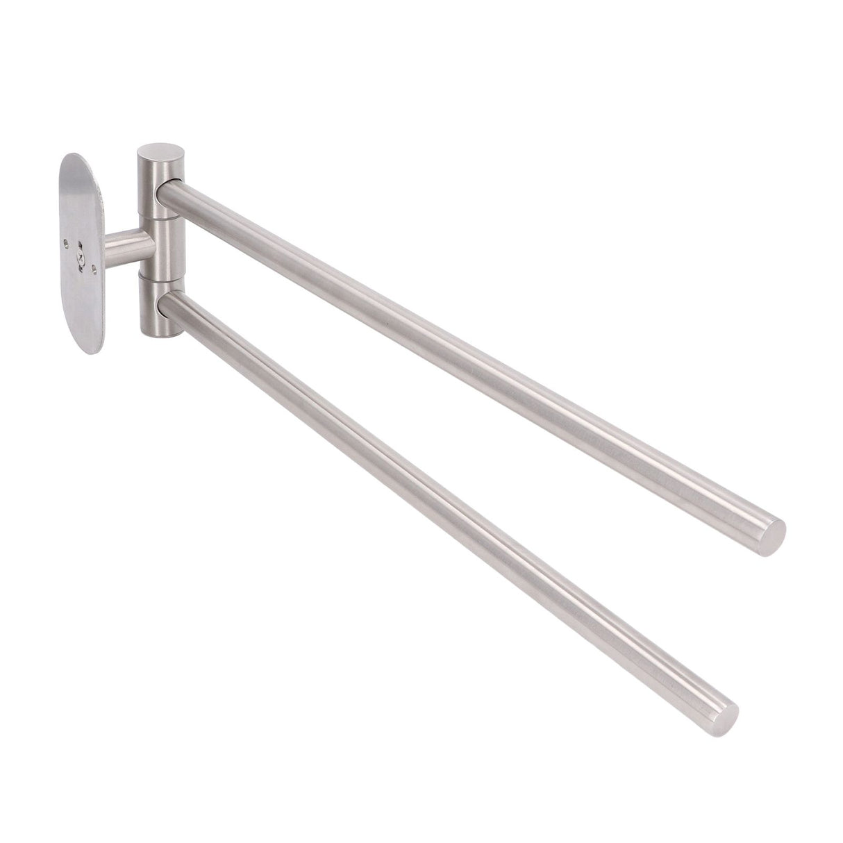 Stainless Steel Toilet Paper Bracket Single Seat 2 Poles Rotatable Toilet Paper Holder