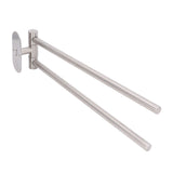 Stainless Steel Toilet Paper Bracket Single Seat 2 Poles Rotatable Toilet Paper Holder - Rear View
