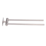 Stainless Steel Toilet Paper Bracket Single Seat 2 Poles Rotatable Toilet Paper Holder