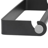 32cm Toilet Paper Holder Wall Mounted Toilet Tissue Roll Holders for Bathroom Kitchen Matte Black