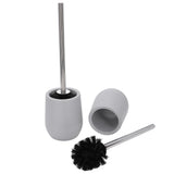 2sets Toilet Bowl Cleaner Brush Lockable Thread Convenient Practical Efficient Safe Reliable Durable Cleaning ToolsGray (2pcs/inner Box)