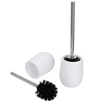 2sets Toilet Bowl Cleaner Brush Lockable Thread Convenient Practical Efficient Safe Reliable Durable Cleaning ToolsWhite (2pcs/inner Box)