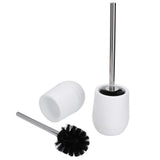2sets Toilet Bowl Cleaner Brush Lockable Thread Convenient Practical Efficient Safe Reliable Durable Cleaning ToolsWhite (2pcs/inner Box) - 45-Degree Angle