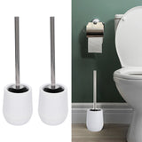 2sets Toilet Bowl Cleaner Brush Lockable Thread Convenient Practical Efficient Safe Reliable Durable Cleaning ToolsWhite (2pcs/inner Box) - Extra Image