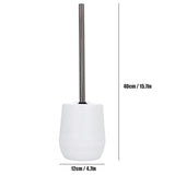 2sets Toilet Bowl Cleaner Brush Lockable Thread Convenient Practical Efficient Safe Reliable Durable Cleaning ToolsWhite (2pcs/inner Box)