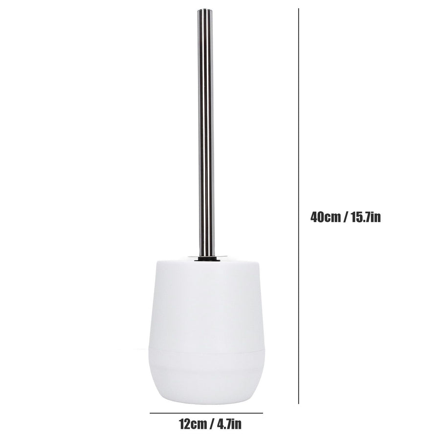 2sets Toilet Bowl Cleaner Brush Lockable Thread Convenient Practical Efficient Safe Reliable Durable Cleaning ToolsWhite (2pcs/inner Box)