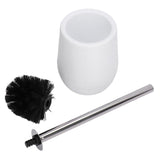 2sets Toilet Bowl Cleaner Brush Lockable Thread Convenient Practical Efficient Safe Reliable Durable Cleaning ToolsWhite (2pcs/inner Box)