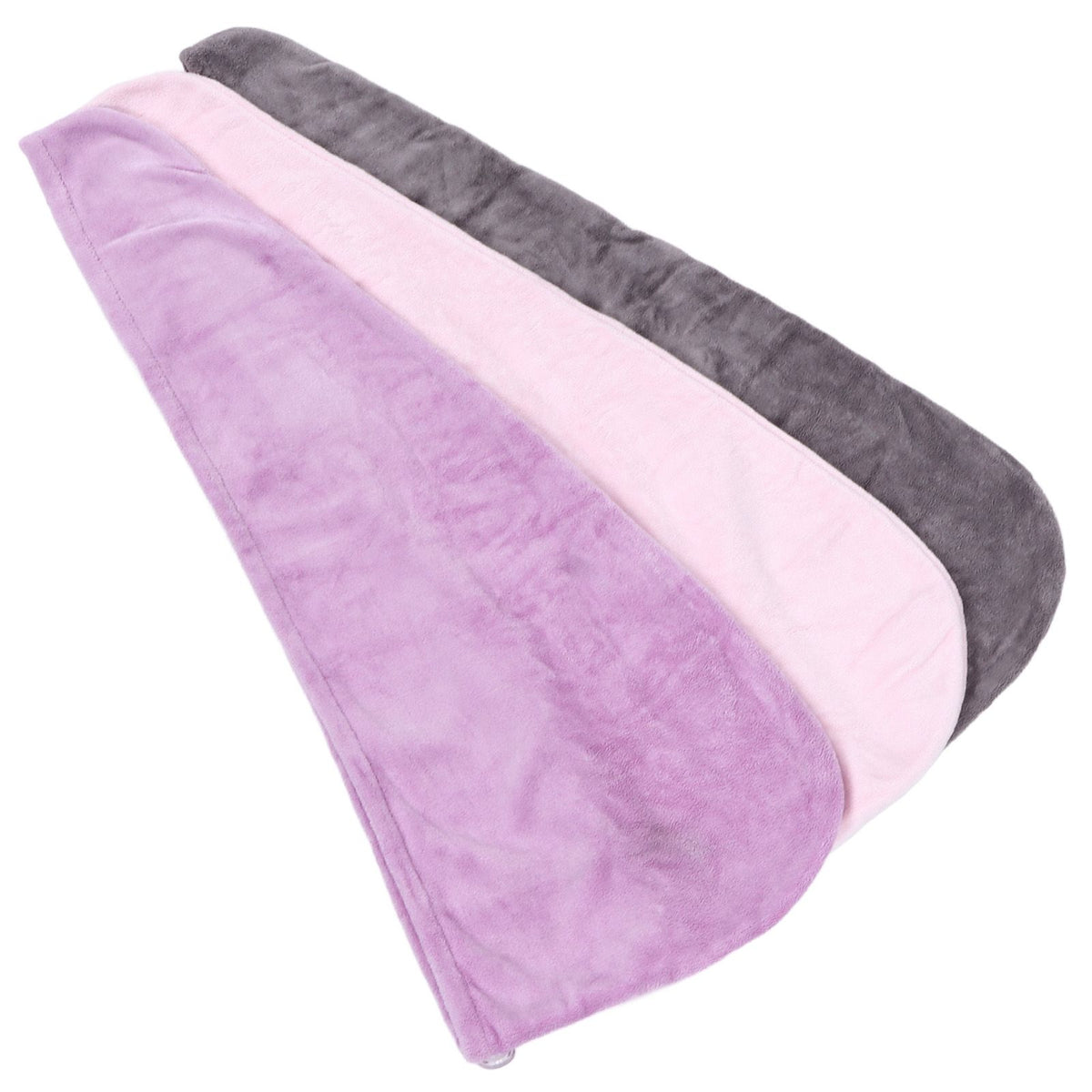 3Pcs Microfiber Hair Towel Wrap Twist Hair Drying Towel Thick Solid Quick Dry for Exercise Swim Hairdressing