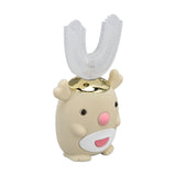 U Shaped Toothbrush Cartoon Cute Design Waterproof 5 Brushing Modes Electric Tooth Brush for KidsChildren