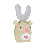 U Shaped Toothbrush Cartoon Cute Design Waterproof 5 Brushing Modes Electric Tooth Brush for KidsChildren - Extra Image