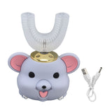 Mouth Electric Toothbrush U Shaped Toothbrush USB Charging Cartoon Silicone Kids ToothbrushL