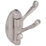 3 Clothes Hook Zinc Alloy Heavy Duty Coat Hook with Round Base for Bedroom Bathroom Closet