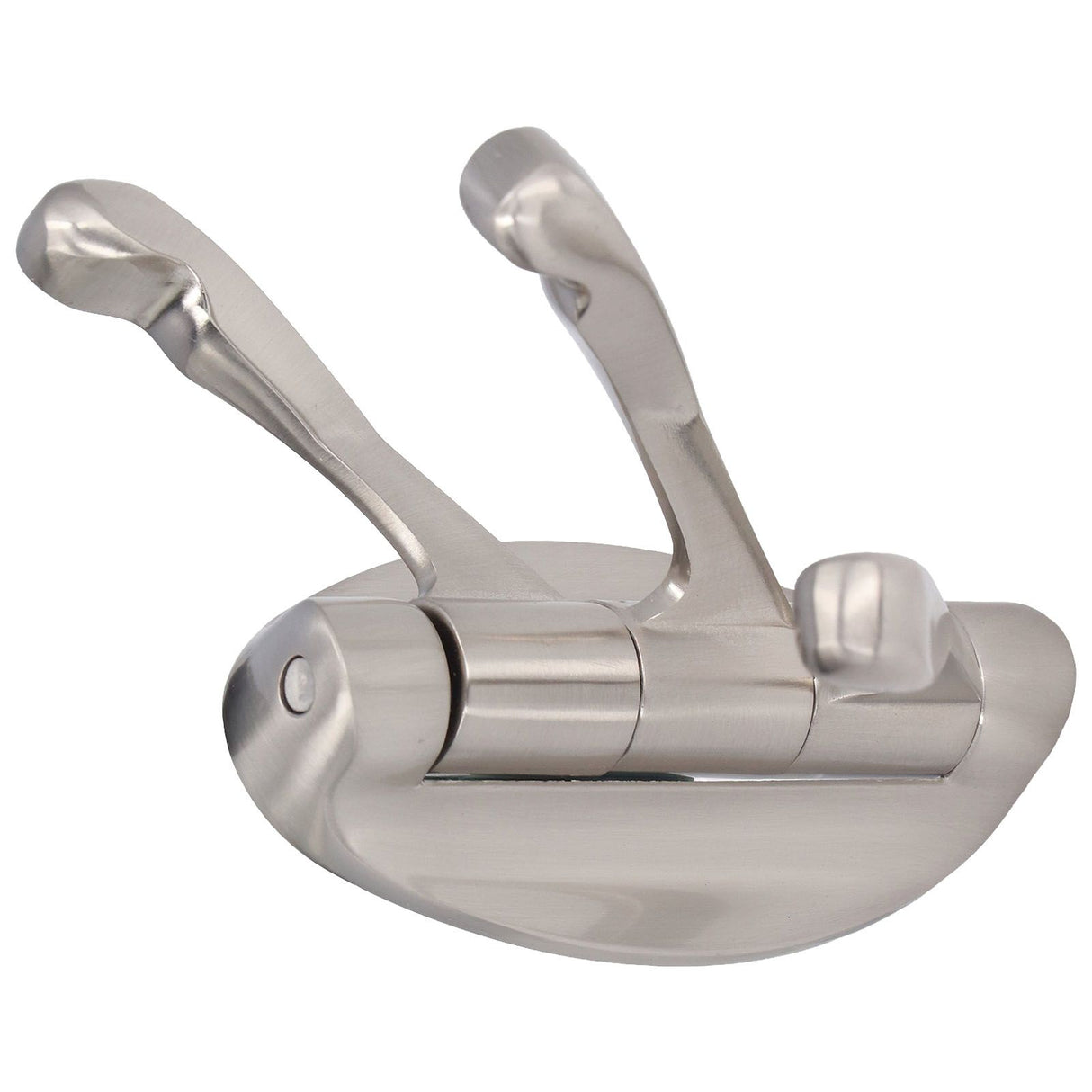 3 Clothes Hook Zinc Alloy Heavy Duty Coat Hook with Round Base for Bedroom Bathroom Closet