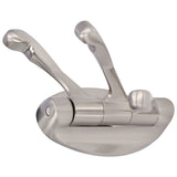 3 Clothes Hook Zinc Alloy Heavy Duty Coat Hook with Round Base for Bedroom Bathroom Closet - Rear View