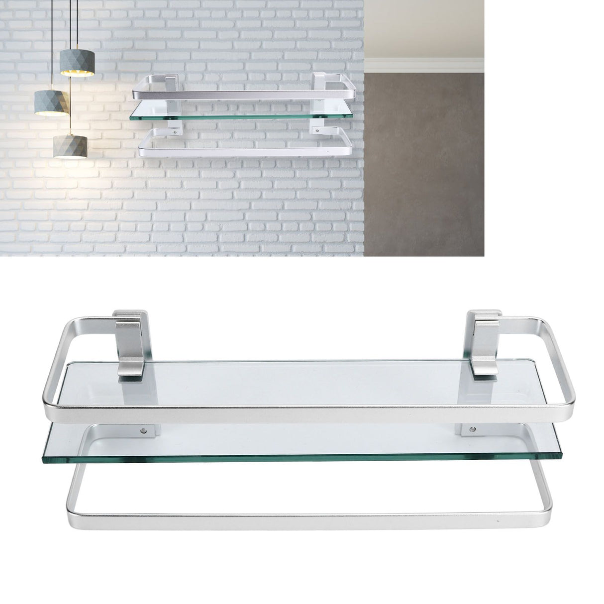 Bathroom Shelf Exquisite Convenient Bathroom Wall Organizer with Installation Accessories for Bathroom Kitchen Bedroom