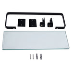 Bathroom Rack Thickened Durable Large Storage Space Strong Load Bearing Capacity Single Layer Black Shelf