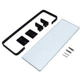 Bathroom Rack Thickened Durable Large Storage Space Strong Load Bearing Capacity Single Layer Black Shelf - Side View