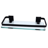 Bathroom Rack Thickened Durable Large Storage Space Strong Load Bearing Capacity Single Layer Black Shelf