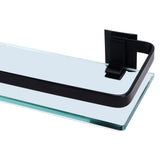 Bathroom Rack Thickened Durable Large Storage Space Strong Load Bearing Capacity Single Layer Black Shelf