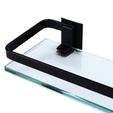 Bathroom Rack Thickened Durable Large Storage Space Strong Load Bearing Capacity Single Layer Black Shelf - Extra Image