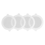 50Pcs Shower Drain Hair Catcher Fiberglass Practical Convenient Dense Mesh Shower Hair Catcher9cm Diameter, 3mm Mesh