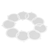 50Pcs Shower Drain Hair Catcher Fiberglass Practical Convenient Dense Mesh Shower Hair Catcher11cm Diameter, 3mm Mesh