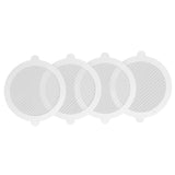 50Pcs Shower Drain Hair Catcher Fiberglass Practical Convenient Dense Mesh Shower Hair Catcher11cm Diameter, 3mm Mesh - Rear View