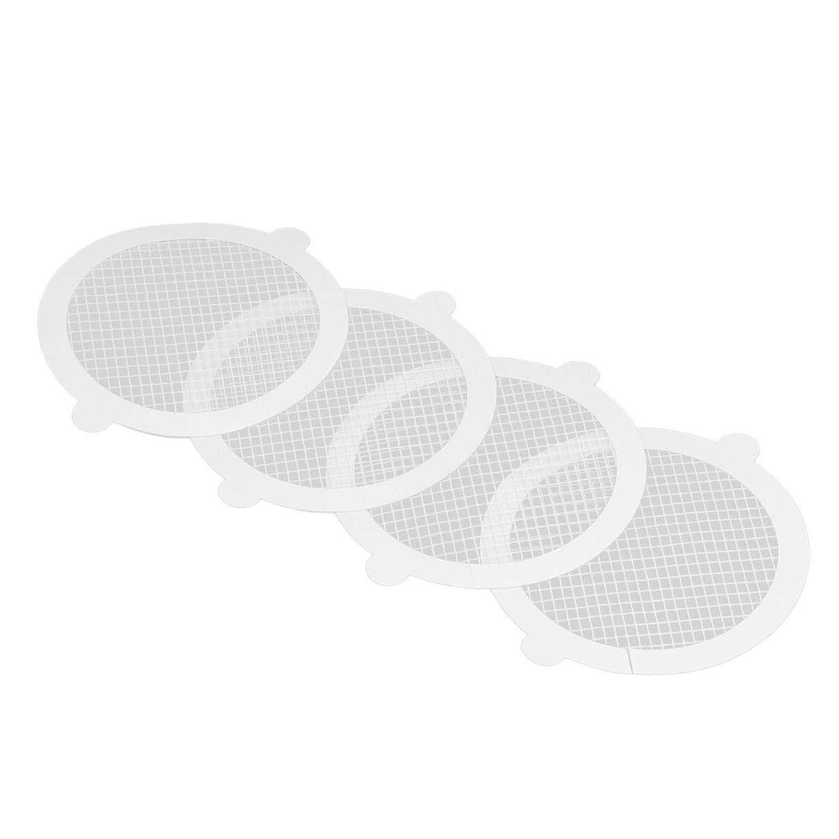 50Pcs Shower Drain Hair Catcher Fiberglass Practical Convenient Dense Mesh Shower Hair Catcher11cm Diameter, 3mm Mesh