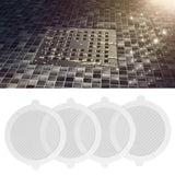 50Pcs Shower Drain Hair Catcher Fiberglass Practical Convenient Dense Mesh Shower Hair Catcher11cm Diameter, 3mm Mesh