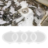 50Pcs Shower Drain Hair Catcher Fiberglass Practical Convenient Dense Mesh Shower Hair Catcher11cm Diameter, 3mm Mesh