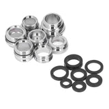 7Pcs/Set Male Female Faucet Adapter Kit with Gasket Brass Aerator Adapter Set for Garden Hose Kitchen Sink - Front View
