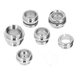7Pcs/Set Male Female Faucet Adapter Kit with Gasket Brass Aerator Adapter Set for Garden Hose Kitchen Sink - Rear View