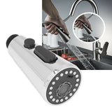 Faucet Spray Head G1/2 Brushed Nickel 3 Modes Stainless Steel ABS Rustproof for Kitchen Sink - Extra Image