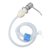 Soap Dispenser Liquid Pump Head Built In Sealed with Extension Tube for Counter Sink - Side View