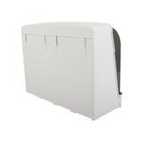 Cosmetics Storage Box Dust Proof Wall Mounted Makeup Organizer Punch Free Skin Care Product Rack for Bathroom White - Top-Down View